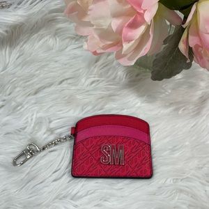 Steve Madden keychain wallet pink/red NWOT